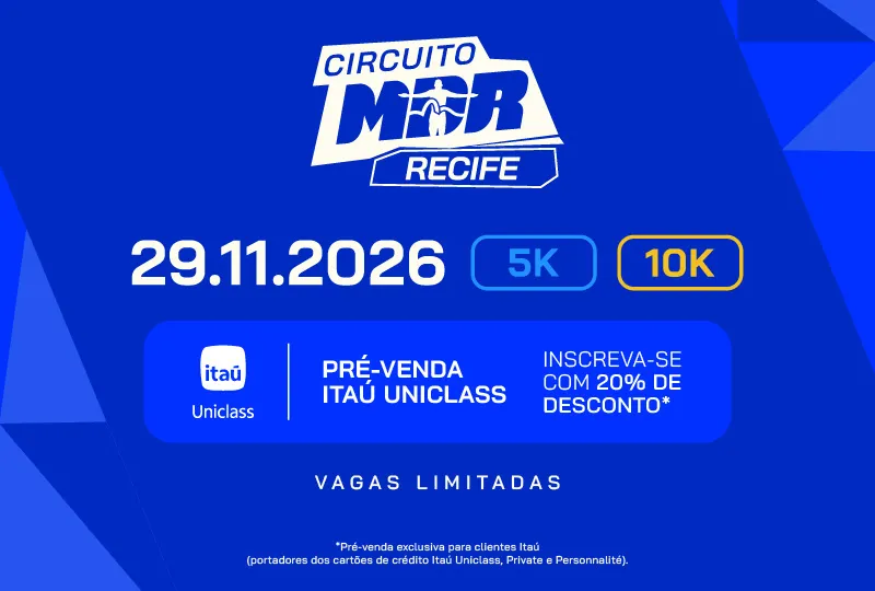 Evento CIRCUITO MDR RECIFE 2026 - Pré Venda Itaú